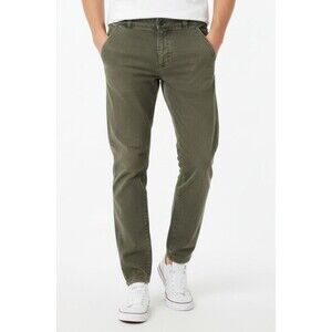Zara Jeans Mens 32 Athletic Modern Taper Mid Rise Slim Fit Green Denim